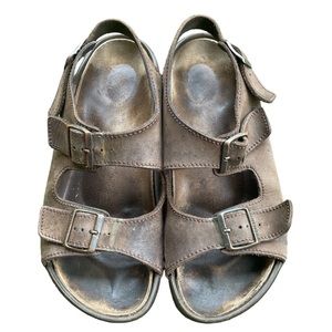 Vintage Men's Birkenstock With back strap and rubber sole (cork bed) size:11